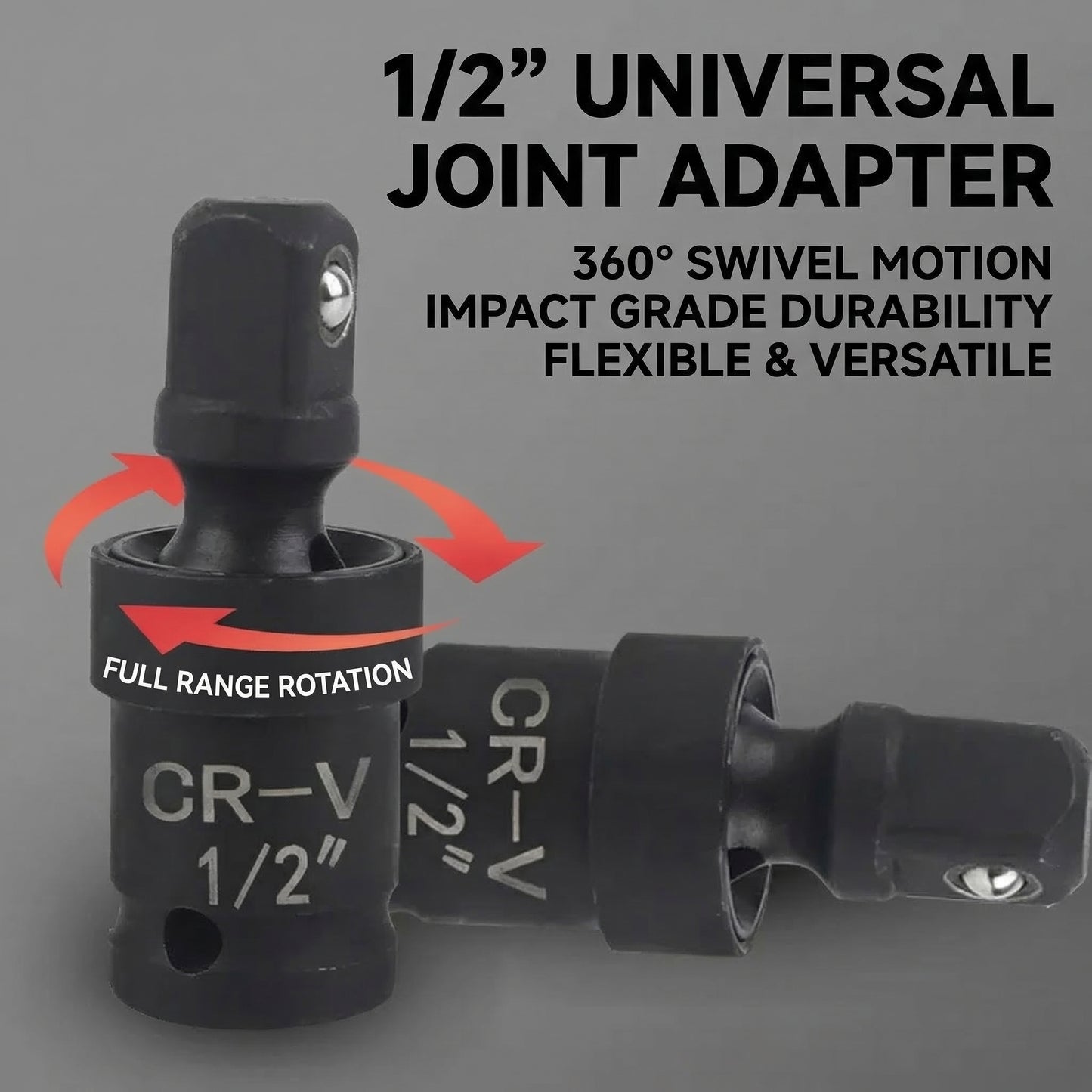MHS Impact Wrench Extension Kit – Universal Joint + Retainer Sleeve + Extension Bar