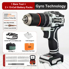 MHS 21V Brushless Cordless Drill Driver with Pulse Mode