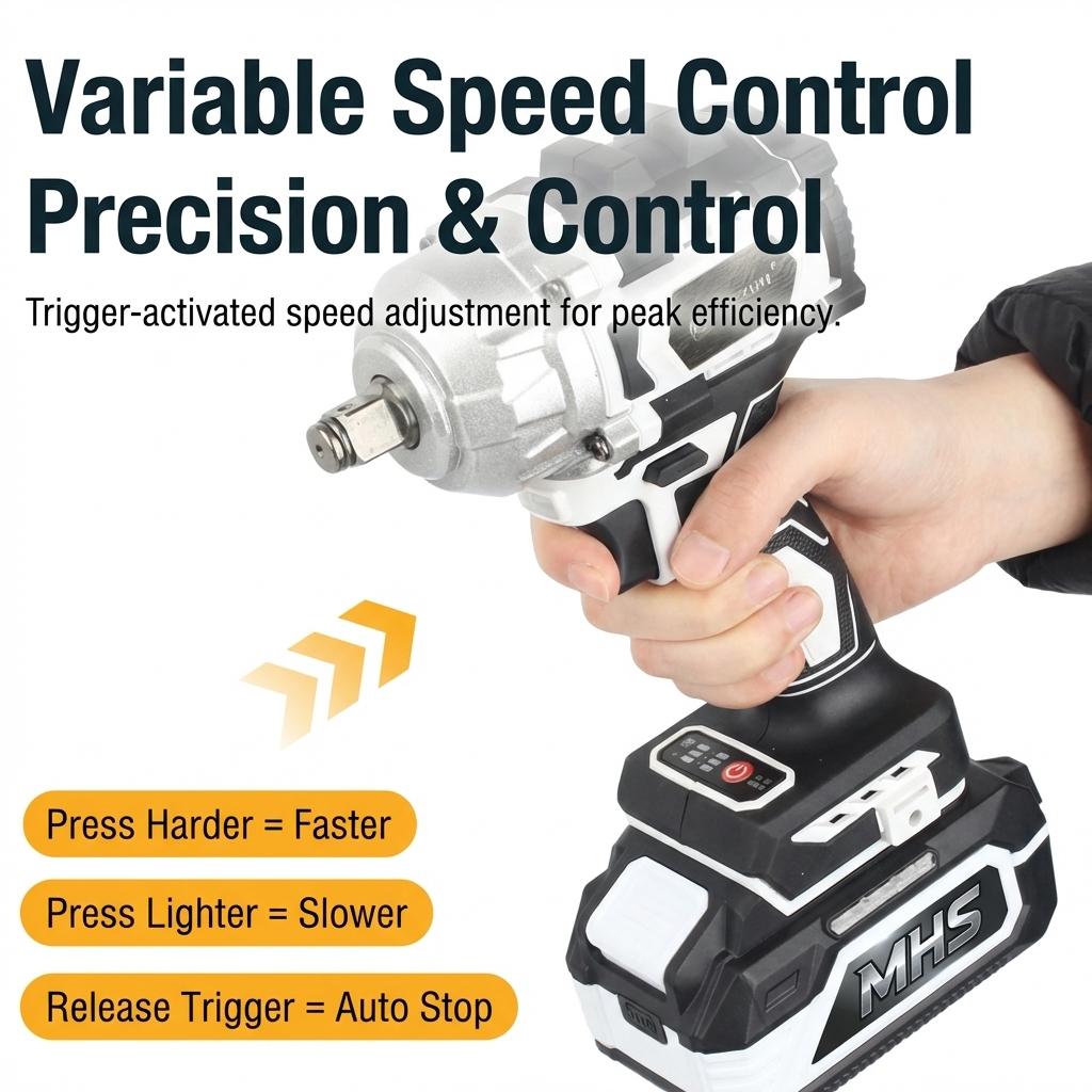 MHS Titan 650Nm Brushless Cordless Impact Wrench