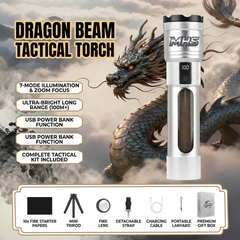 MHS 2025 Ultra-Bright Rechargeable LED Flashlight for Outdoor Use