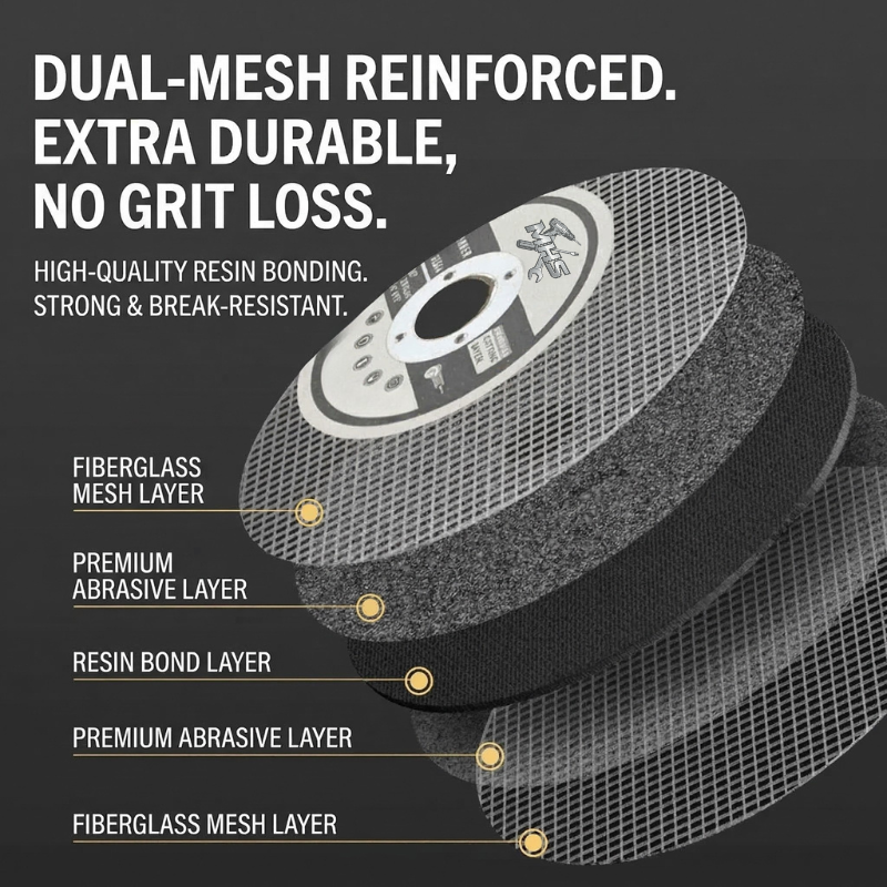 MHS Metal Cutting Discs for Angle Grinder – 50 Pack