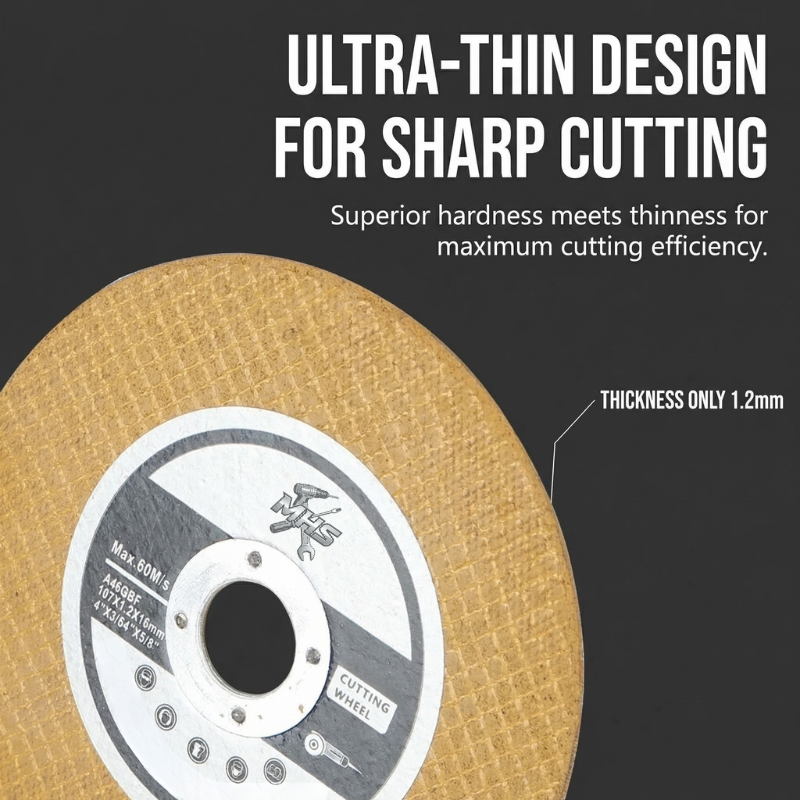 MHS Gold Metal Cutting Discs for Stainless Steel – 1000 Pack