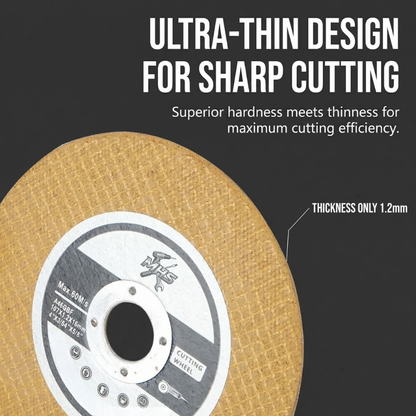 MHS Gold Metal Cutting Discs for Stainless Steel – 1000 Pack