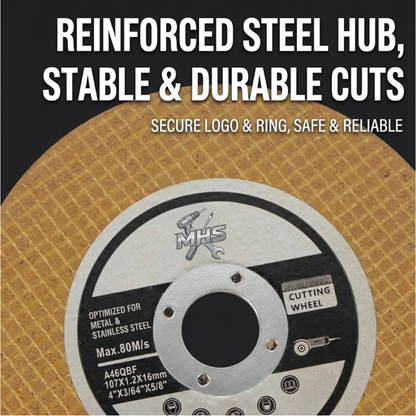 MHS Gold Metal Cutting Discs for Stainless Steel – 1000 Pack