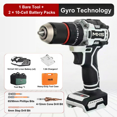 MHS 21V Brushless Cordless Drill Driver with Pulse Mode
