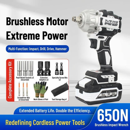 MHS Titan 650Nm Brushless Cordless Impact Wrench