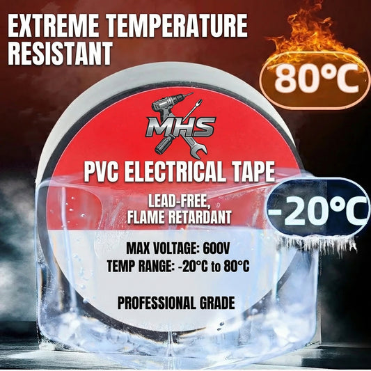 MHS Flame-Retardant Electrical Tape – 20m (3 Pack)