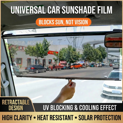 MHS Universal Retractable Windshield Sunshade