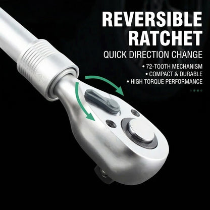 MHS 72-Tooth Extra-Long Telescopic Ratchet Wrench