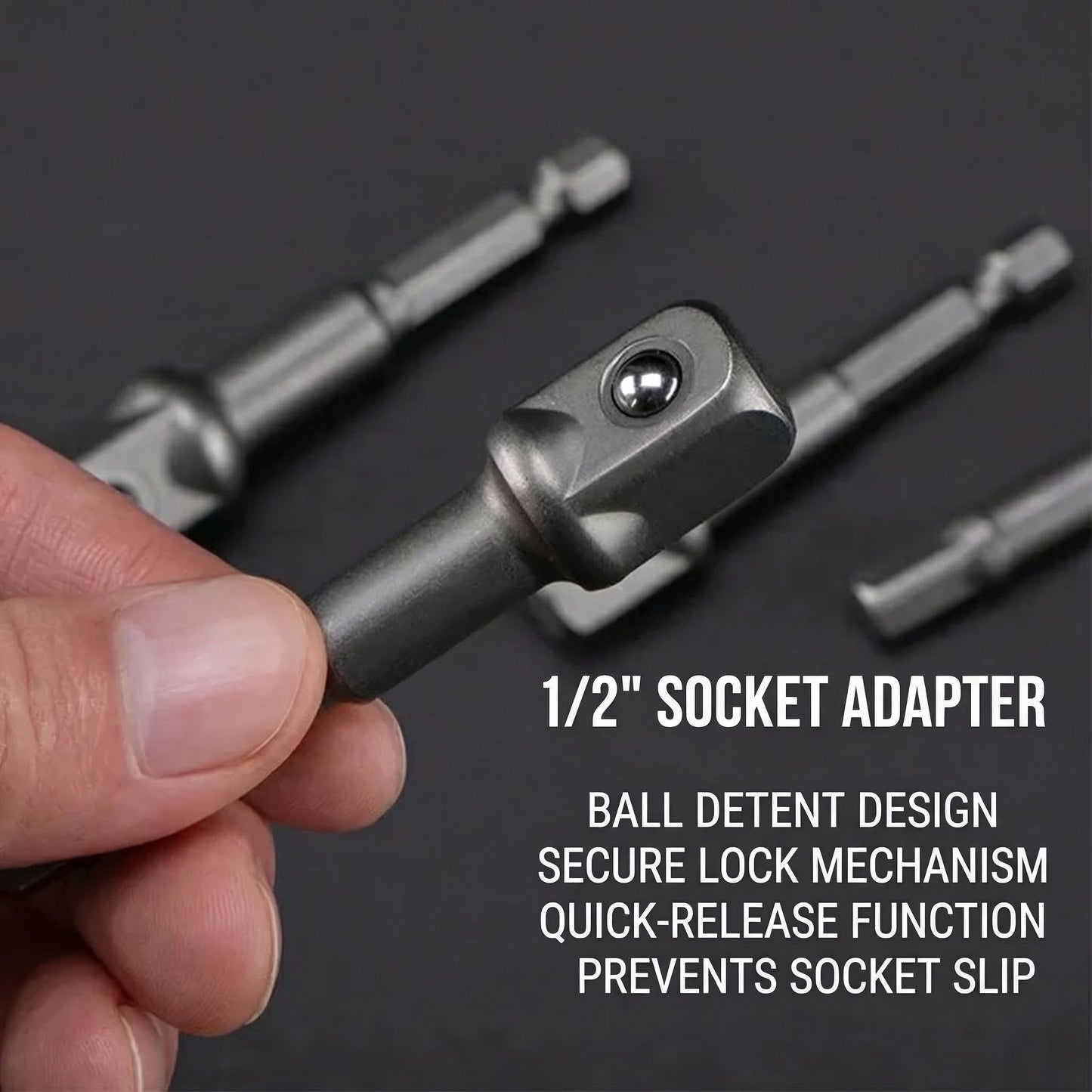MHS Impact Wrench Extension Kit – Universal Joint + Retainer Sleeve + Extension Bar