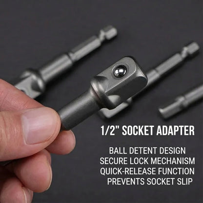 MHS Impact Wrench Extension Kit – Universal Joint + Retainer Sleeve + Extension Bar