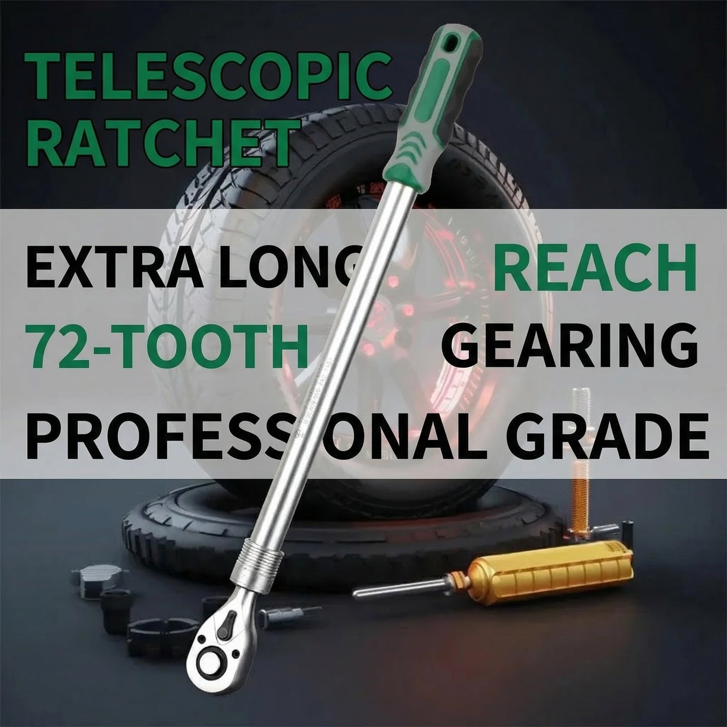 MHS 72-Tooth Extra-Long Telescopic Ratchet Wrench