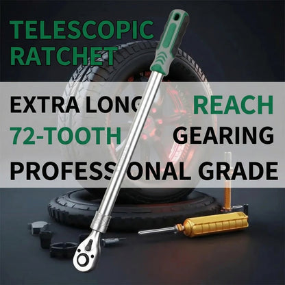 MHS 72-Tooth Extra-Long Telescopic Ratchet Wrench