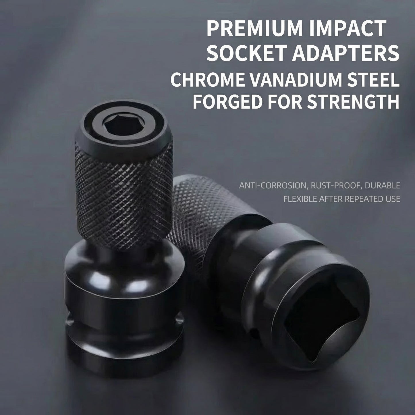 MHS Impact Wrench Socket Adapter – 2 Pack