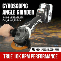 MHS Cordless Brushless Angle Grinder with Gyroscopic Control