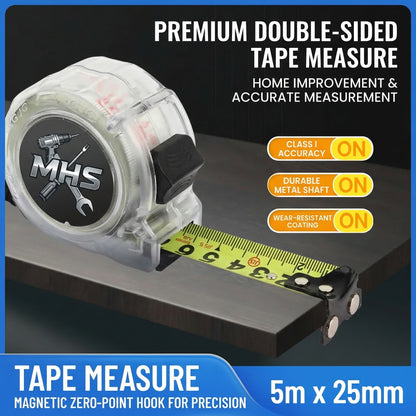 MHS 5m Transparent Tape Measure – 25mm Blade