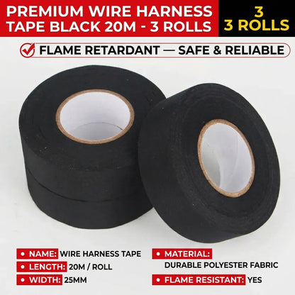 MHS Automotive Wire Harness Tape – 3 Pack