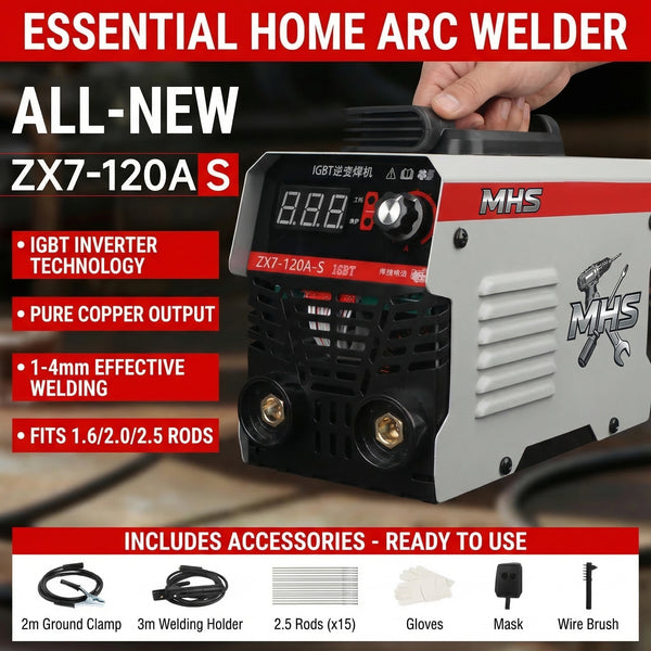 MHS ZX7-120A-S 120A Inverter MMA Stick Welder