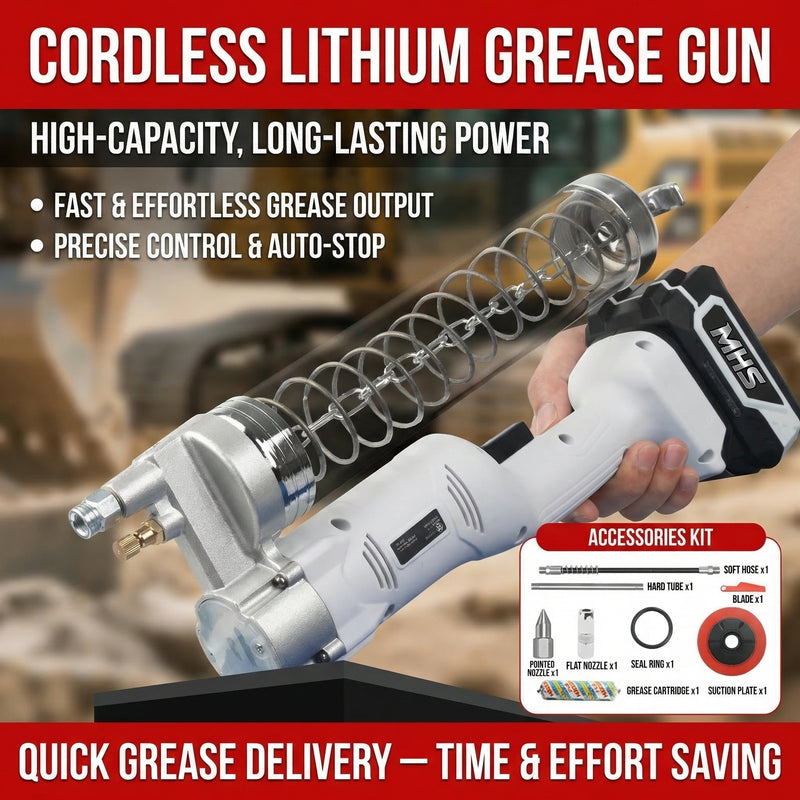 MHS Heavy-Duty Cordless Grease Gun Kit