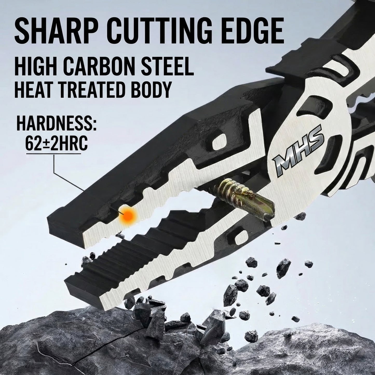 MHS 9-Inch Multi-Function Wire Stripper & Cutter Pliers