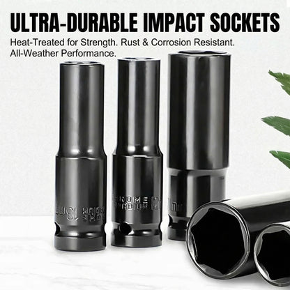 MHS 8–32mm Deep Impact Socket Set – 20 Piece (Green Case)