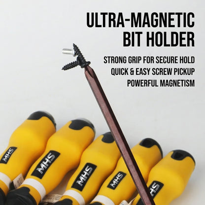 MHS 12-Inch Heavy-Duty S2 Steel Screwdriver Set – 2-Piece