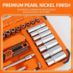 MHS 53-Piece 1/4" Drive Ratchet & Socket Set