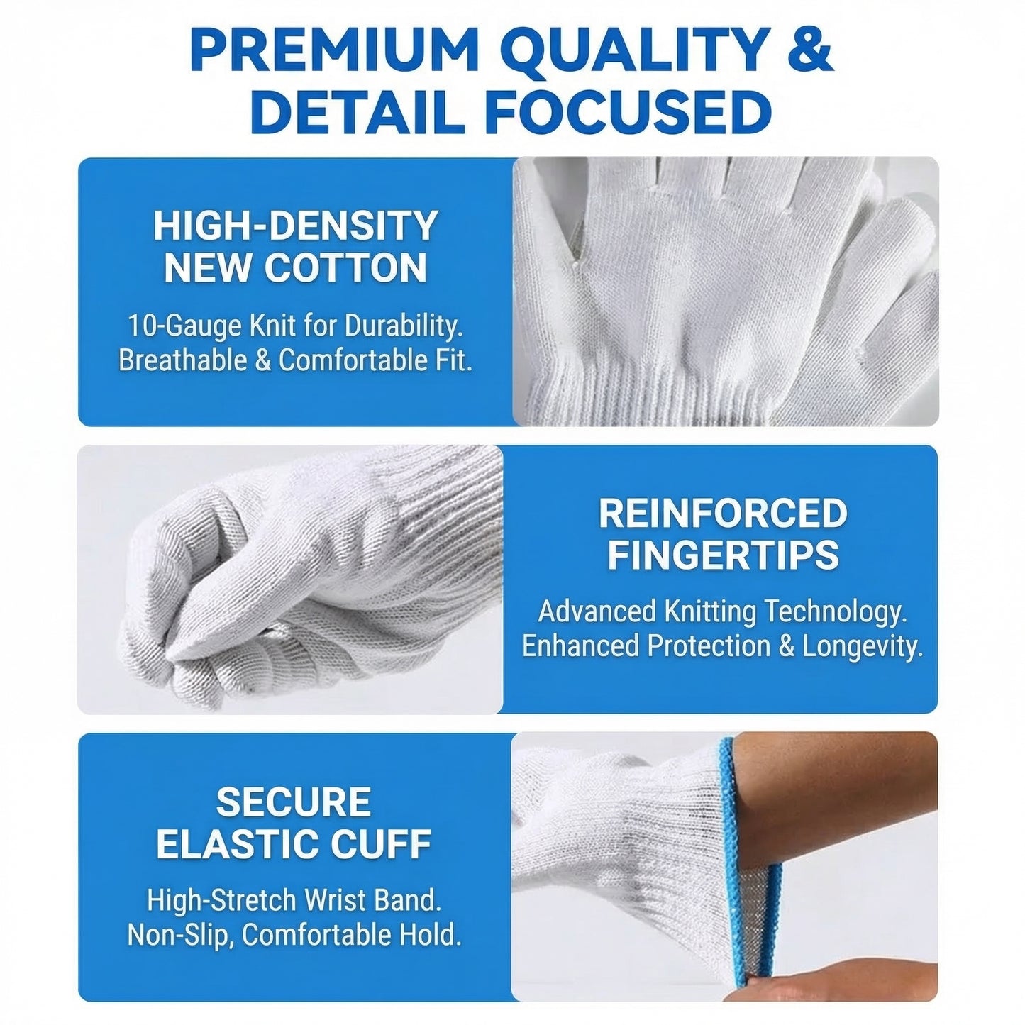 MHS Heavy-Duty Wear-Resistant Work Gloves