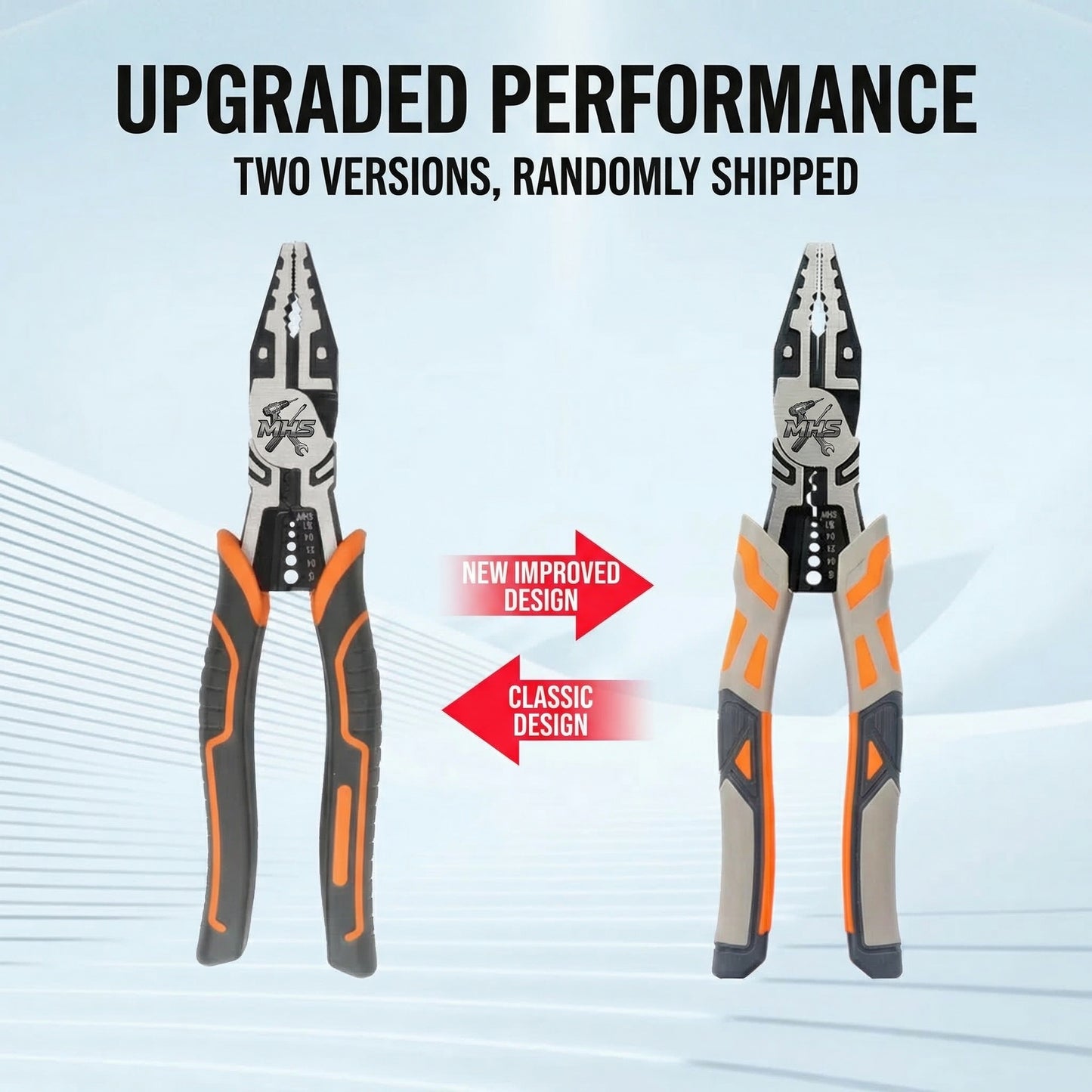 MHS 9-Inch Multi-Function Wire Stripper & Cutter Pliers