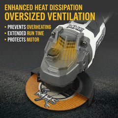 MHS Cordless Brushless Angle Grinder with Gyroscopic Control