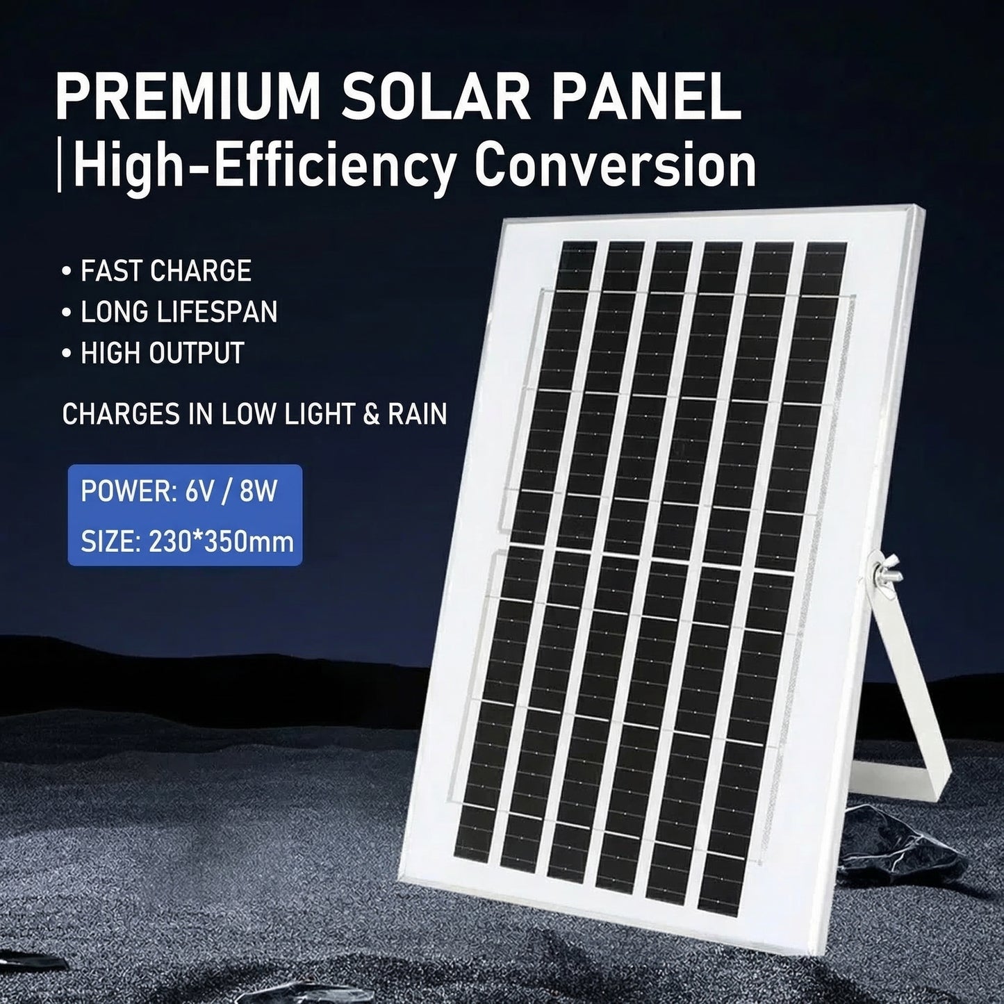 MHS Solar Powered LED Flood Light for Outdoor Use