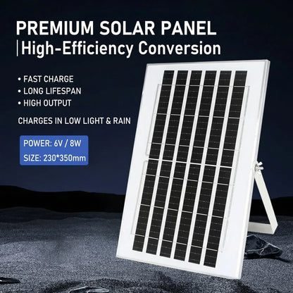 MHS Solar Powered LED Flood Light for Outdoor Use