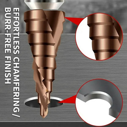 MHS M35 Cobalt Steel Step Drill Bit (4–12mm, 9-Step)