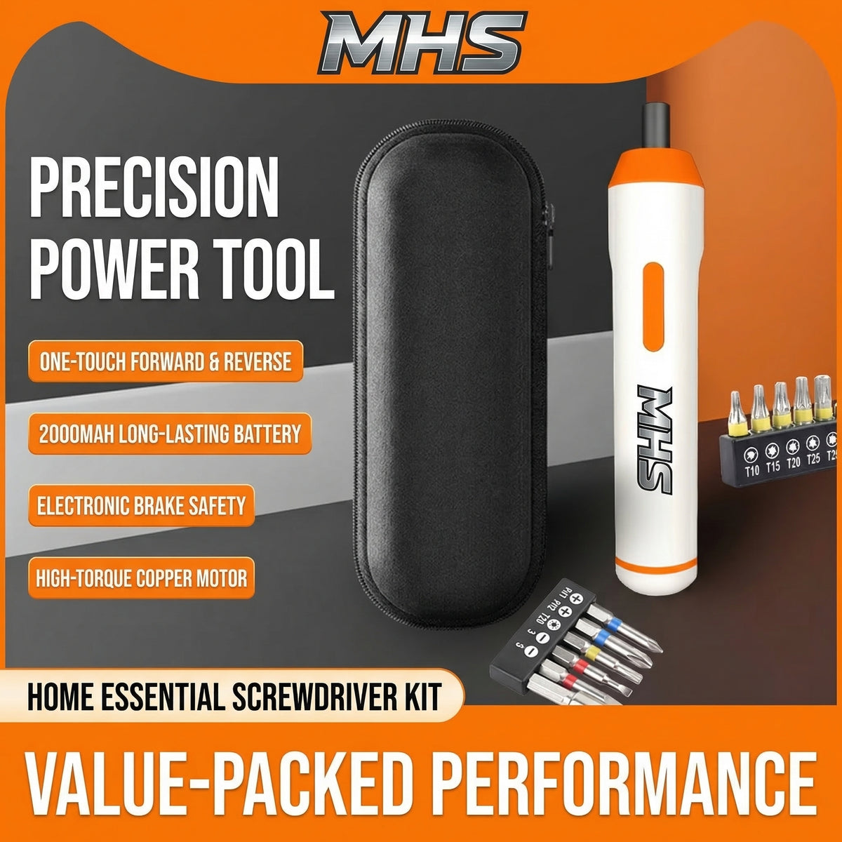 MHS Cordless Electric Screwdriver Set