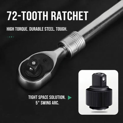 MHS 72-Tooth Extra-Long Telescopic Ratchet Wrench