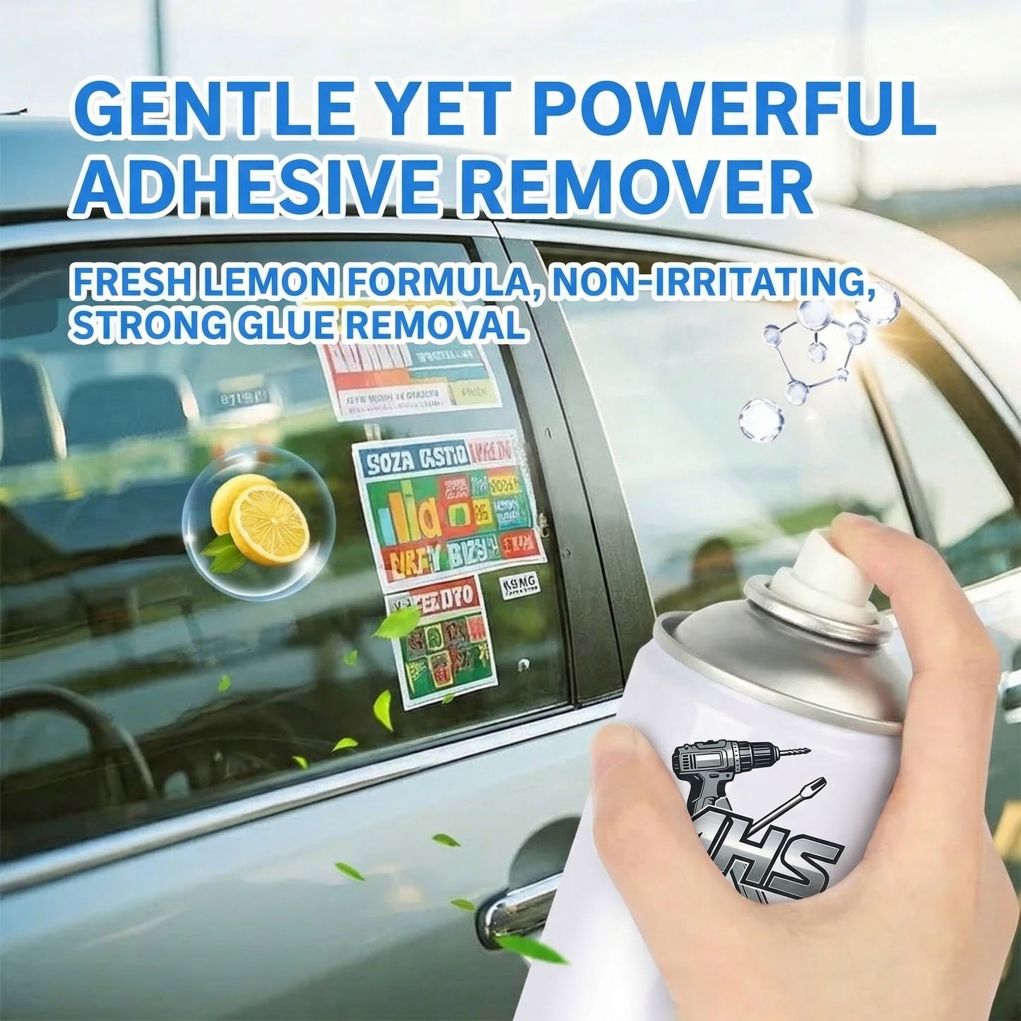 MHS Sticker & Adhesive Remover Spray – Fast Glue Residue Removal